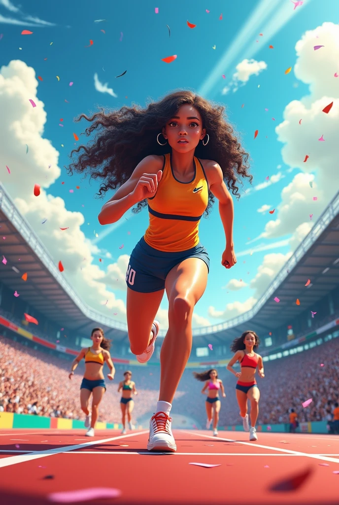 Animated female athletes