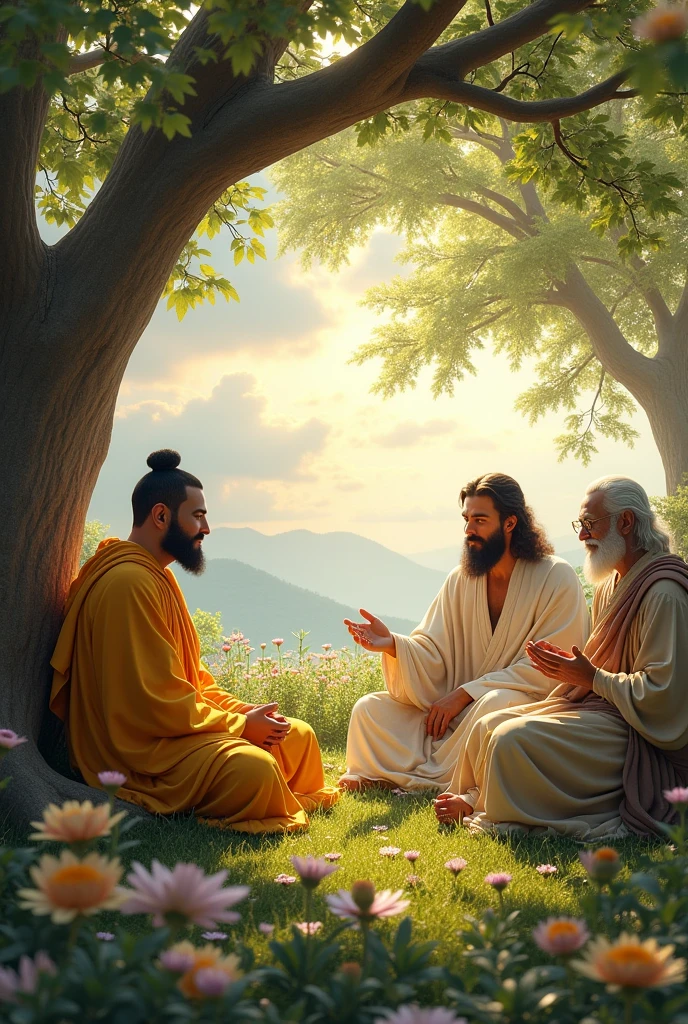 buda, Christ, Lao Tse and Socrates together 
