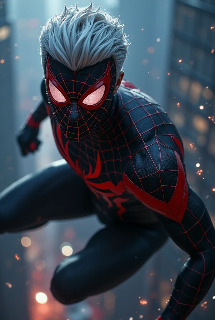 Spider-Man Vampire, with a beautiful angelic beauty