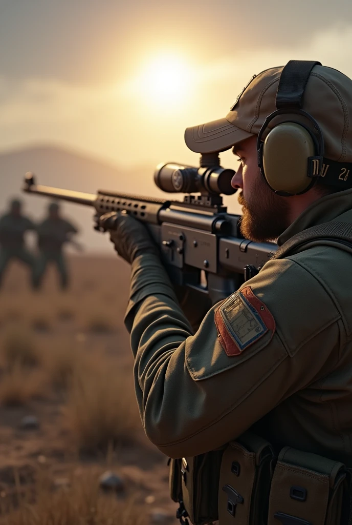 CREATE ME A TEXT ABOUT A TEXT SNIPER SIMULATOR PUT "Sniper simulator" DO IT WITH REAL LETTERS IF YOU WANT YOU CAN PUT RIFLES ETC.. AND NO BACKGROUND