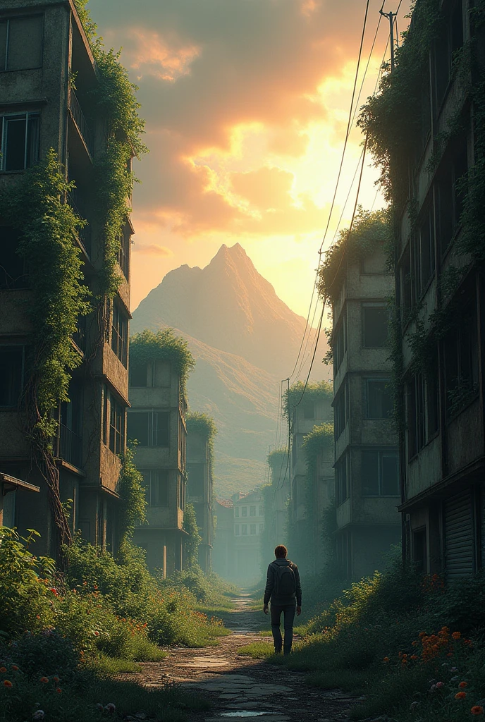 Generate the last of us tv show wallpaper with no text and no actors