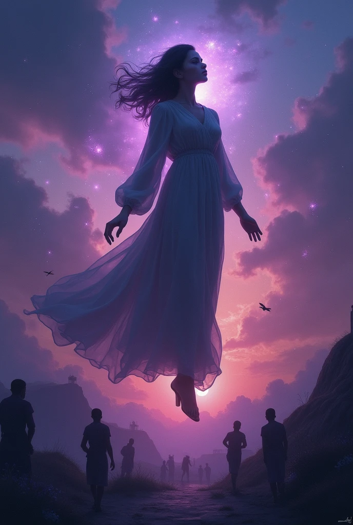 A raped women watching all injustice happened to her from sky