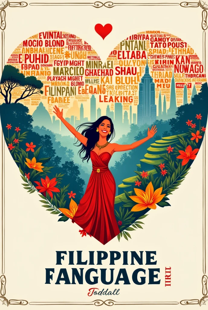 Gumuhit ng isang poster hinggil sa tema ng pagdiriwang sa buwan ng wika".FILIPINO,Wikang Mapagpalaya" 