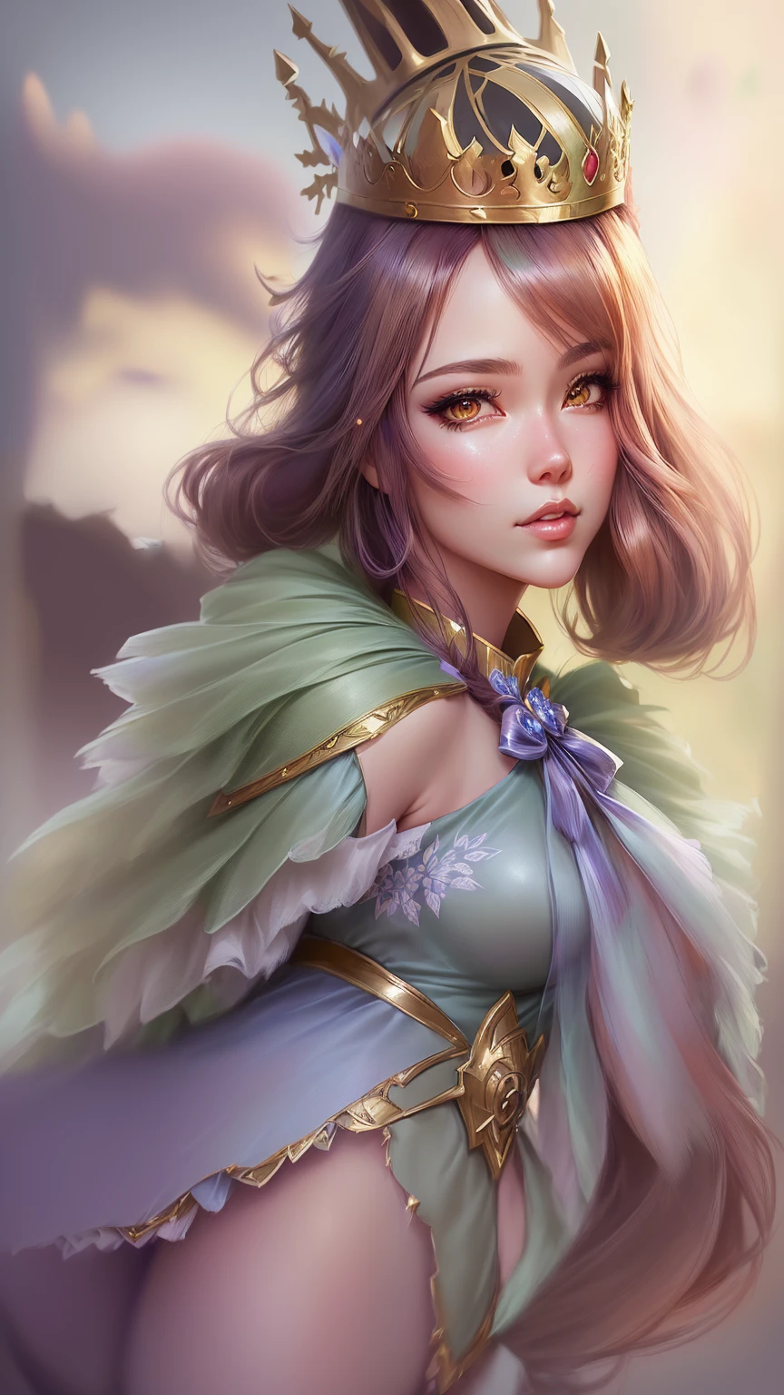 a woman with a fairy costume and a crown on her head, extremely detailed artgerm, artgerm detailed, style artgerm, style of artgerm, ! dream artgerm, artgerm lau, anime fantasy illustration, artgerm. anime illustration, in style of artgerm, artgerm and atey ghailan