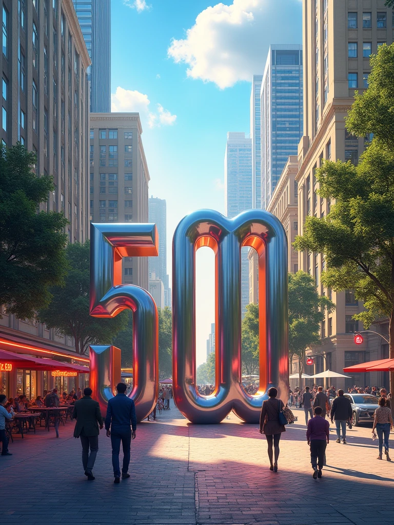 draw the perspective from the number 500