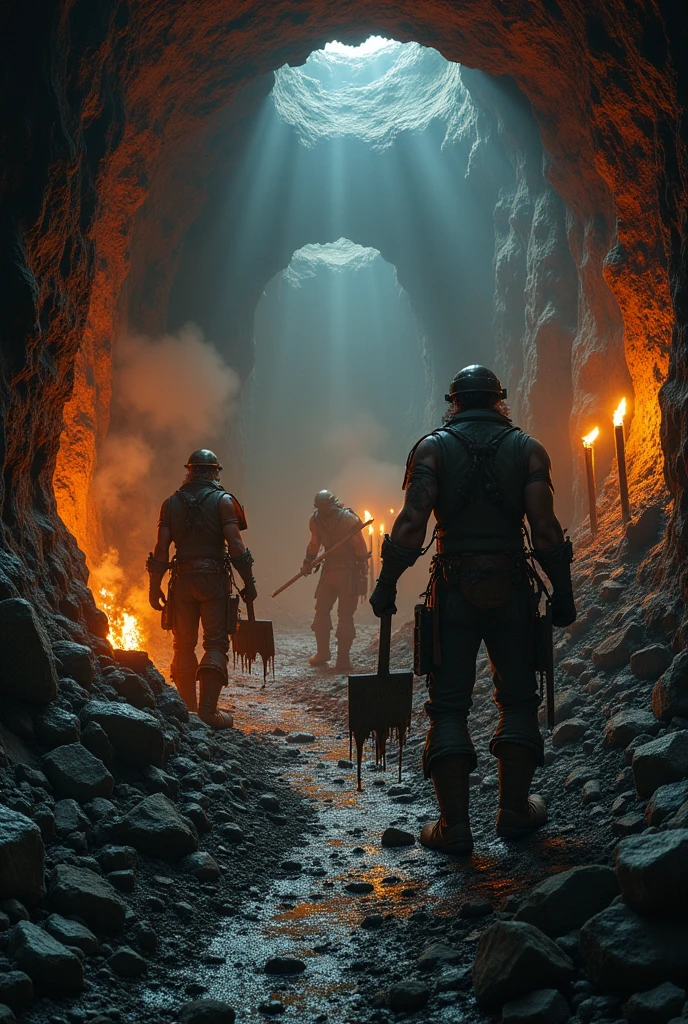 Digging sewers in the small coal mine in the 18th level of hell