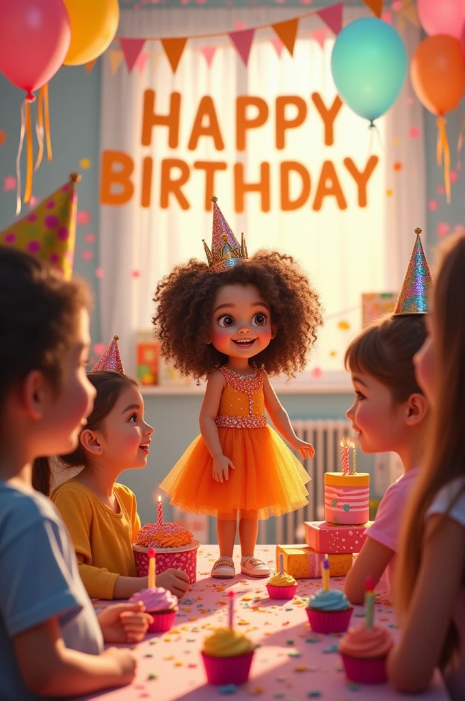 The background says happy birthday.