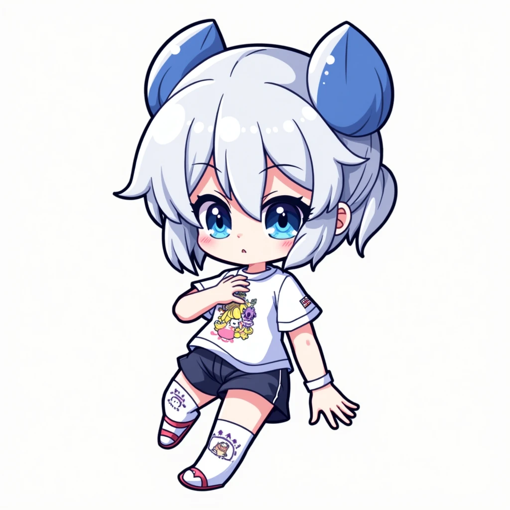 slangy ,girl, gray hair, Jisuin , busty