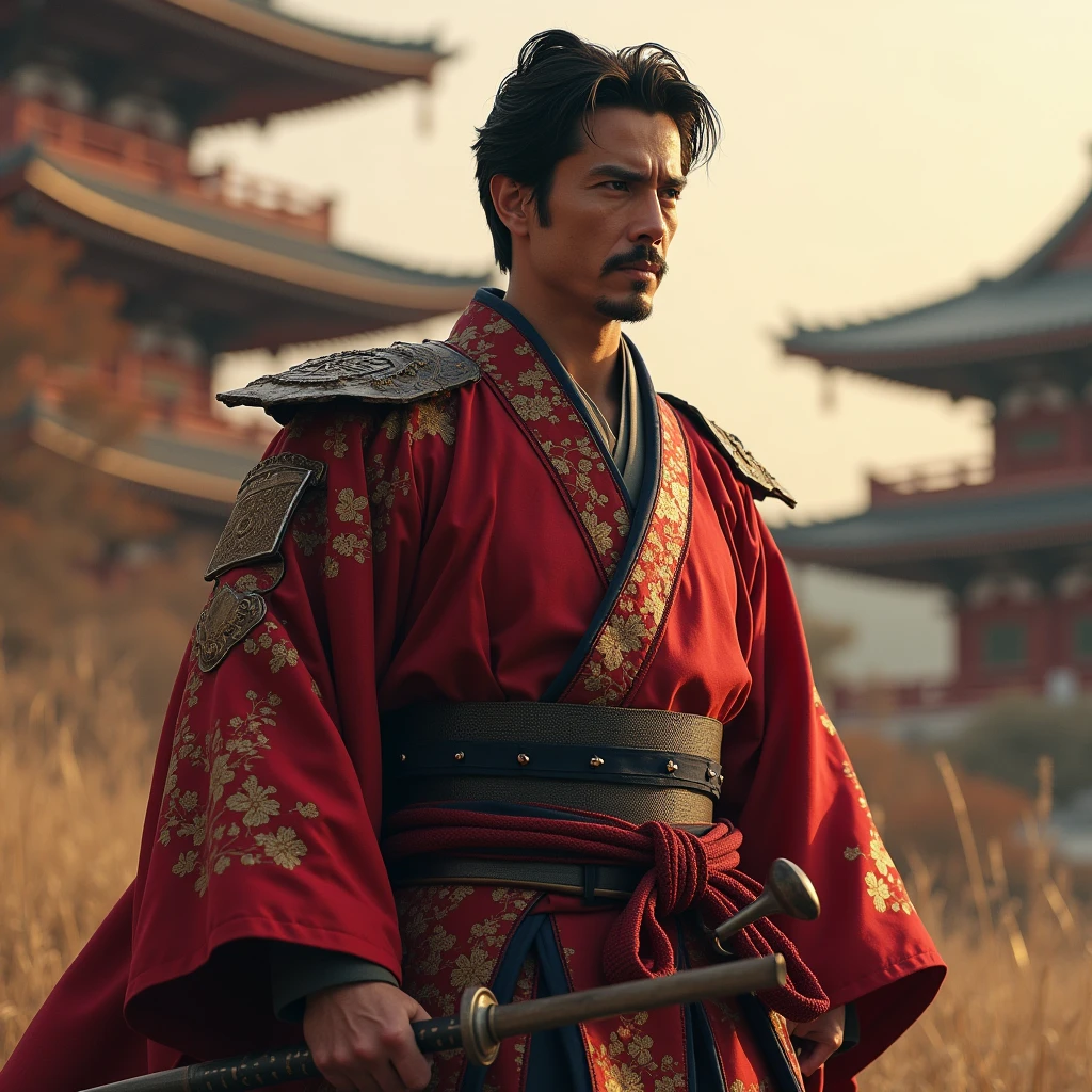 In the movie Iron Man、Replace Tony Stark designing the suit with a handsome samurai in a kimono.