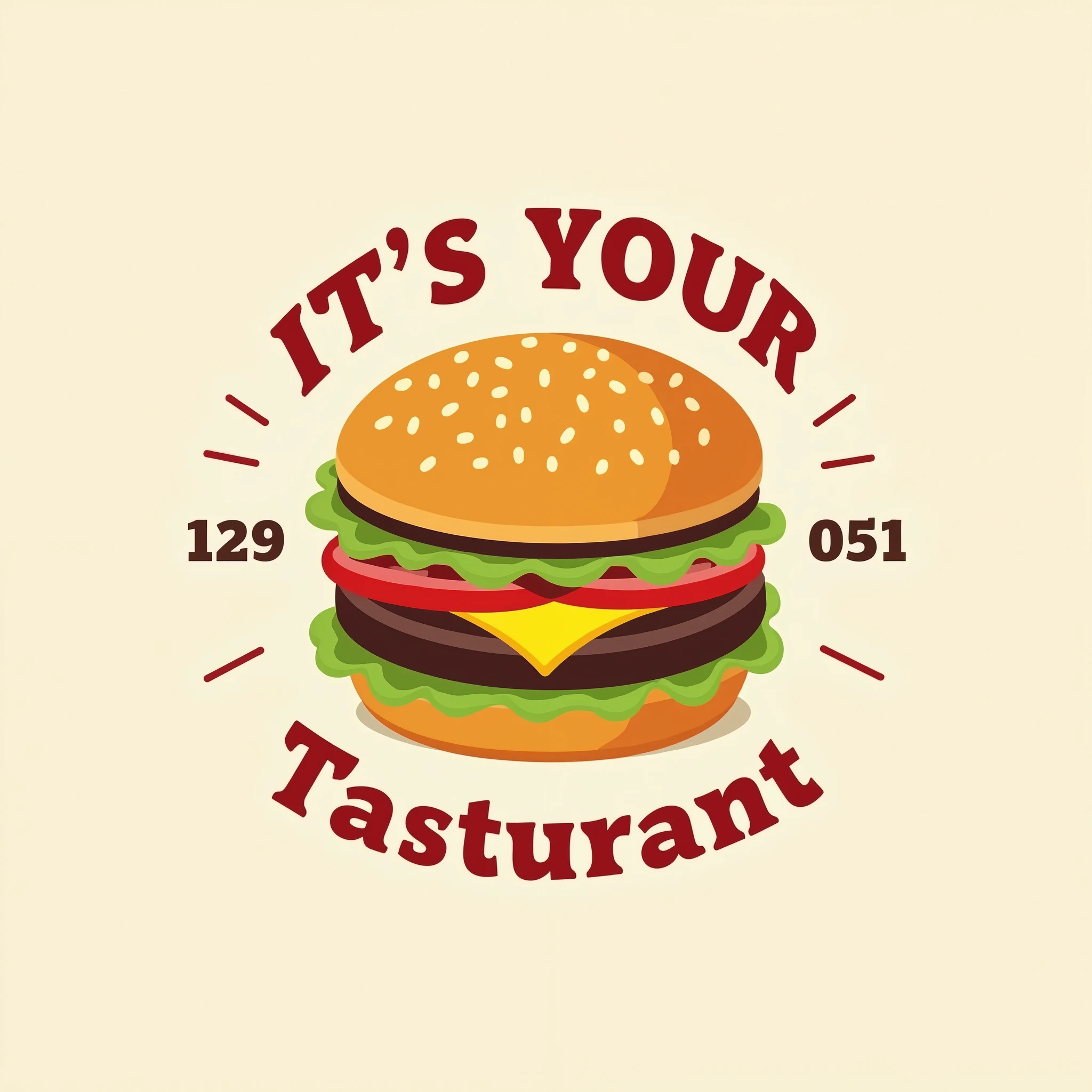 Create a logo for a hamburger restaurant called "It's Your Taste"