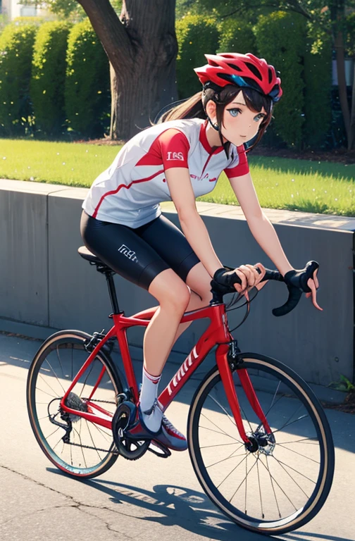 ride a bicycle