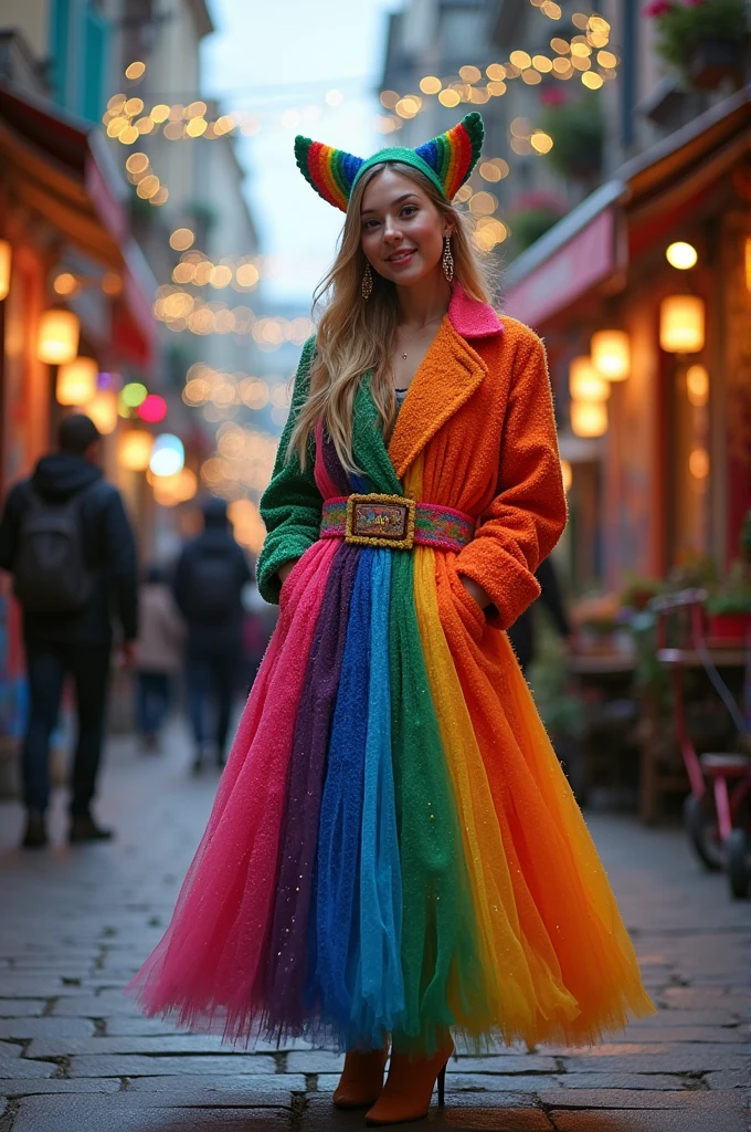 Rainbow coat