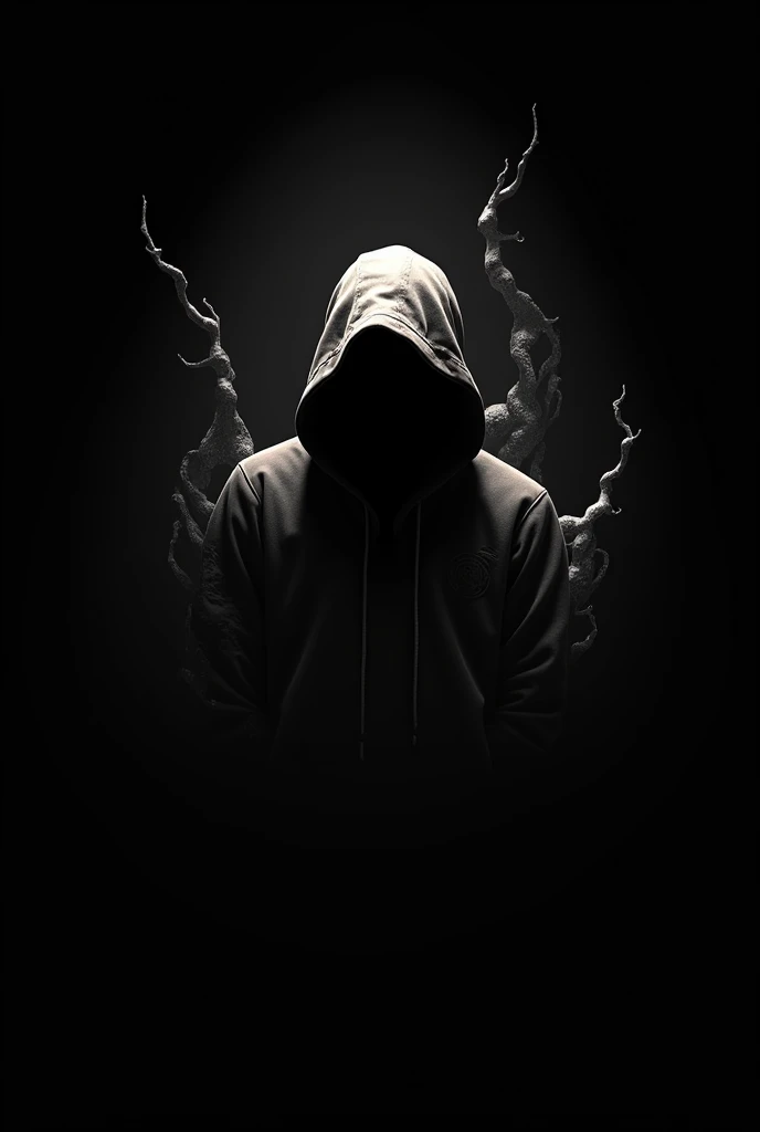 Logo for streetwear brand named phantom which incorporate shadowy, abstract shapes or silhouettes to evoke the idea of something elusive and hidden.