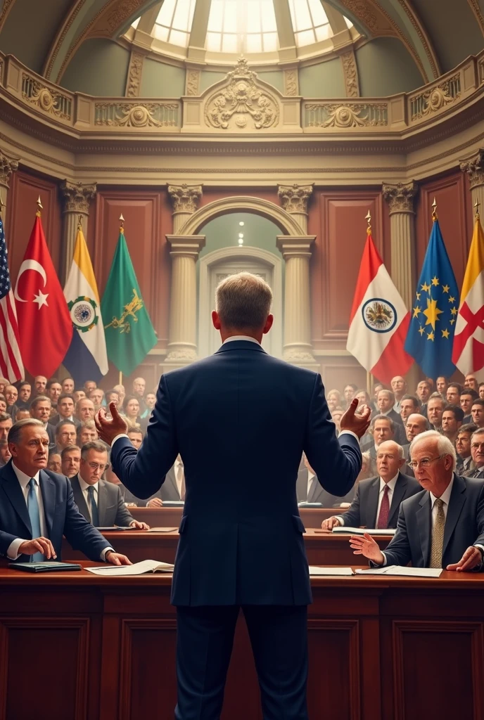 Creates an image about politics