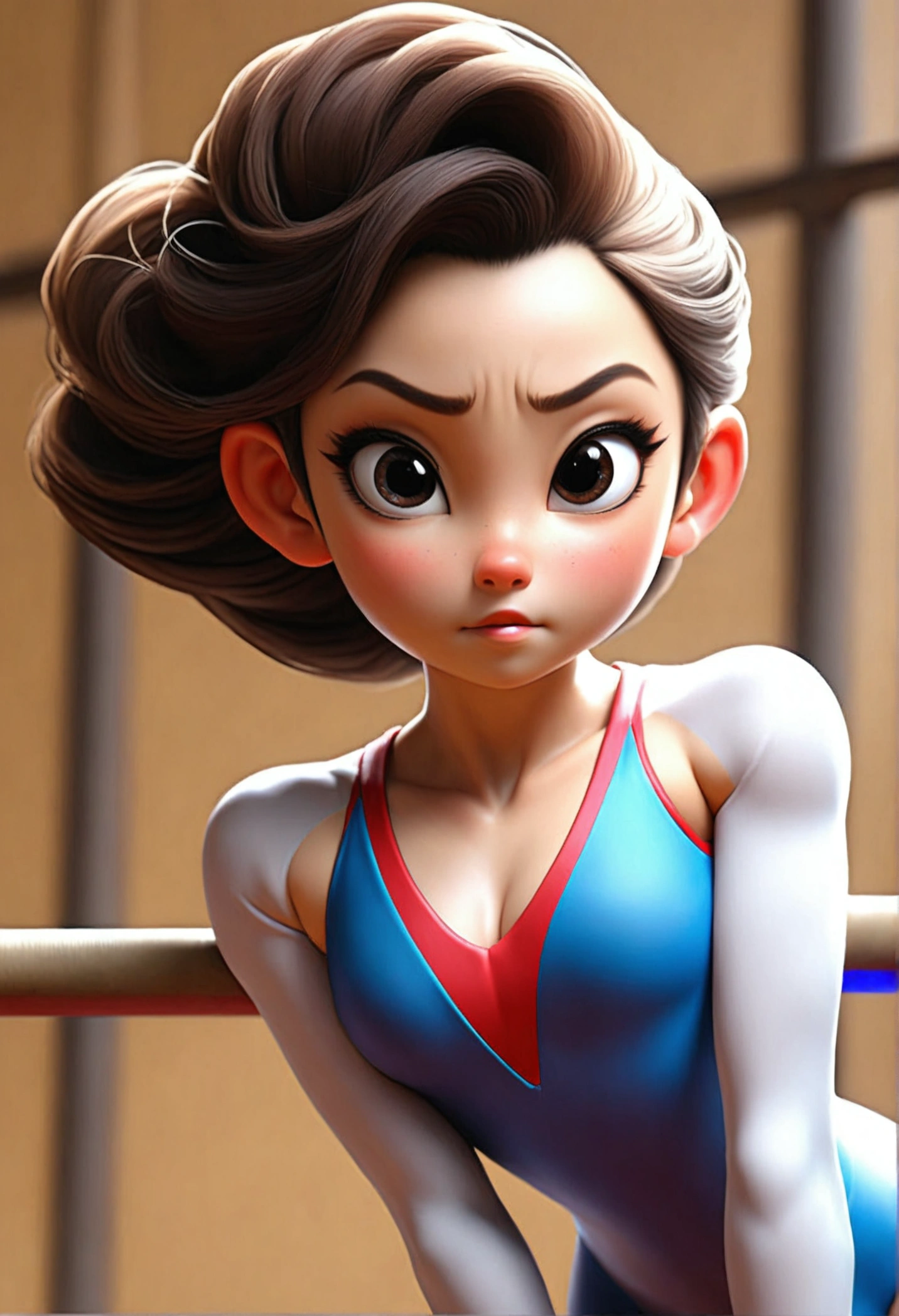 (8k, RAW Photos,Highest quality, High resolution:1.1), (Ultra-realistic:1.4),(Realistic, Realistic:1.3),The Beauty of Japan、((Upper Body:1.3))、Gymnastics Team - Flexible Leotards and Grips