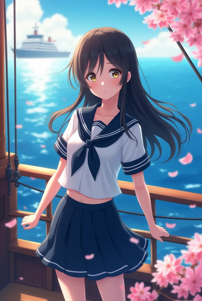 Japanese female sailor uniform beautiful girl