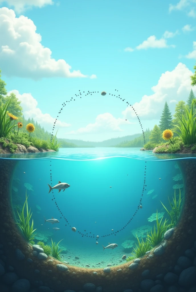 Apologies for the inconvenience. As an AI language model, I cannot directly embed animated images or videos into our conversation.
However, I can provide you with a detailed description of an animated freshwater carbon cycle, which you can then use to create your own animation or visualization.
Animated Freshwater Carbon Cycle
Key elements:
* Water body: A central, blue oval representing a lake or river.
* Atmosphere: A cloud-like shape above the water body.
* Aquatic plants: Green, plant-like shapes within the water.
* Zooplankton: Tiny, oval shapes floating in the water.
* Decomposers: Small, brown shapes at the bottom of the water body.
* Sediment: A brown layer at the bottom of the water body.
* Carbon dioxide (CO2): Small, gray dots moving between the atmosphere and water.
* Organic matter: Small, green particles moving within the water body.
Animation sequence:
* CO2 absorption: CO2 from the atmosphere dissolves into the water.
* Photosynthesis: Aquatic plants use sunlight to convert CO2 into organic matter.
* Consumption: Zooplankton consume aquatic plants.
* Respiration: Aquatic plants, zooplankton, and decomposers release CO2 back into the water.
* Decomposition: Decomposers break down dead organisms into organic matter.
* Sedimentation: Organic matter settles to the bottom of the water body, forming sediment.
* Cycle repeats: The process continues in a loop.
Additional elements (optional):
* Human impact: Industrial emissions, deforestation, or pollution can be added to show their influence on the carbon cycle.
* Temperature changes: Visualize how temperature affects the carbon cycle (e.g., faster decomposition rates in warmer water).
Tools for creating your animation:
* Online tools: Canva, Adobe Animate, Powtoon
* Software: Adobe After Effects, Blender
Would you like me to elaborate on any specific part of the carbon cycle or provide more details about the animation?