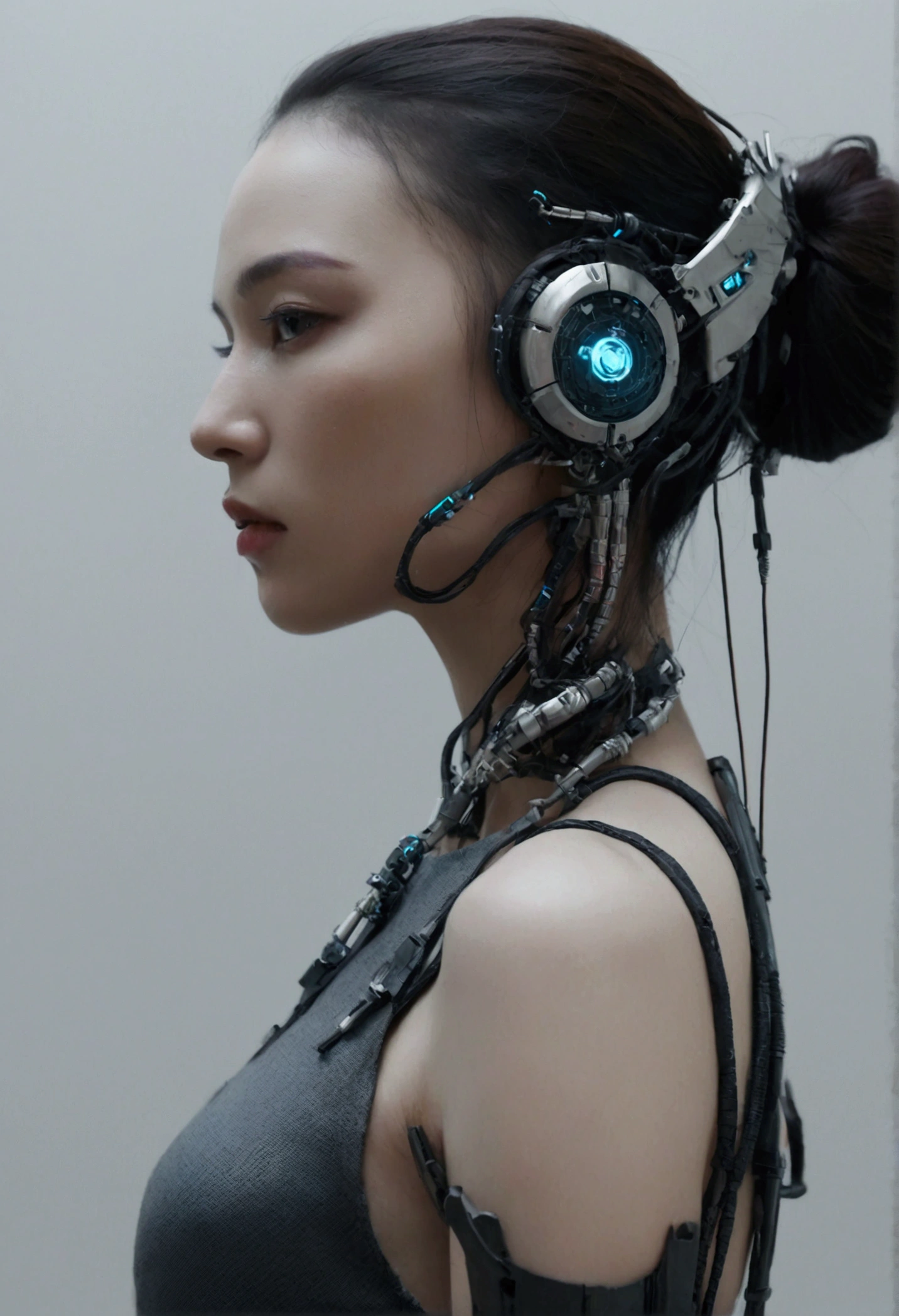 cyberpunk cyborg girl