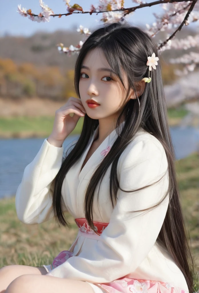 1.5  ((64k，Ultra-high resolution，Ultra high quality，masterpiece，Hyperrealistic，Young and adorable, beautiful, young, adorable，〜20 year old girl，young woman，Full body photo，Full body angle，Whole Body Ezbian，Surreal，Very detailed:1.3，Ultra-realistic:3.0))，Cute smile，Adorable smile，nice smile，Baby Face,A cup to D cup size bust，Straight Long Hair，Black Hair，Sitting，Cute face，Glowing Skin，Glossy face，Beautiful body，concentrated，Naked from below，((field，Water Lake，Background with autumn cherry blossoms，Masturbating))，((Sexy Dress，High school girl blazer，Transparent exy maid outfit，Sister dress with embroidered collar，Wear a shrine maiden&#39;s costume and roll up your mini hakama.，Aircraft Cabin Attendant Uniform，Aircraft Stewardess Uniform))，((Seamless Ultra-thin All-through Pantyhose，Ultra-thin seamless pantyhose, sexy, all-through, beautiful legs, tights, sheer, pantyhose, women&#39;s))，single eyelid，Long legs，Thin legs，Beautiful hands and feet，Thin thighs，Nice thighs，((Ultra Micro Mini Skirt:1.2)):1.4，underwear　simpleunderwear，((地面にSitting))，Water Lake，A prestigious European-style castle，Rose garden in the background，Bare shoulders，Low - Angle，((Face your body forward))，((Sitting position))，((Spread your legs and do the M-leg pose.))，Pull up one＆#39;My tight skirt，bangs，Beautiful legs，((Wearing:1.3))，((Girl panties exposed:1.3))，((Japanese women who still retain their beautiful youthfulness，A European woman who still retains her beautiful youthfulness))，With a young body，((Turn your skirt inside out))，Please show me your pants，White panties，Take off your panties，((White pantiesでパンティーを見せます))，((She puts her hand inside her panties and masturbates))，String Pantiesティー，((I&#39;ll pull up my skirt and show you my underwear))，Exposed panties，White panties，String Pantiesティー，Sexy panties，((Nipples are visible through the))，Slim waist，((String PantiesｔPanties Women&#39;s Shorts，See-through ladies&#39; shorts，String PantiesレースｔSexy back，String PantiesツレディースｔExtreme back))，((See-through sexy bra，Extremely see-through braーショーツ，Extremely see-through bra))，((Panties are visible))，1 person，Iris，Black Hair，Nice ass，((See-through shorts and bra))，((The wind blew and flipped up her skirt, revealing her panties))，((Wet and dripping wet beauty is revealed))，((Women&#39;s swimsuits，Women&#39;s Bikini Swimwear，Sexy for women，Wearing a radical women&#39;s swimsuit))