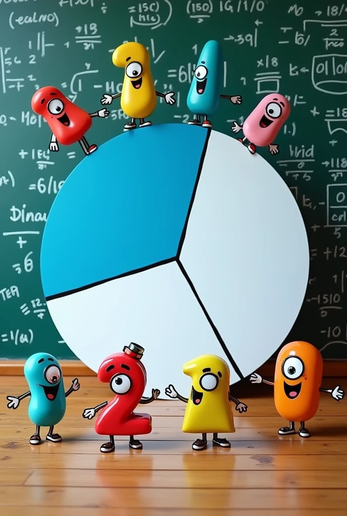 math fraction circle 1 over 2
