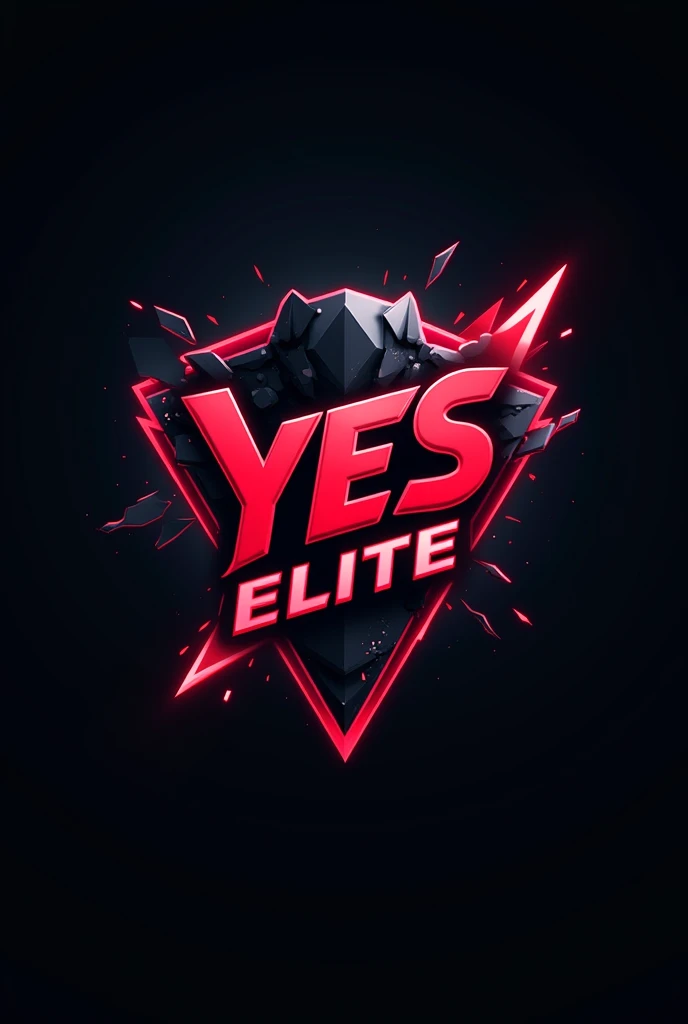 eSports Logo with name yes elite red