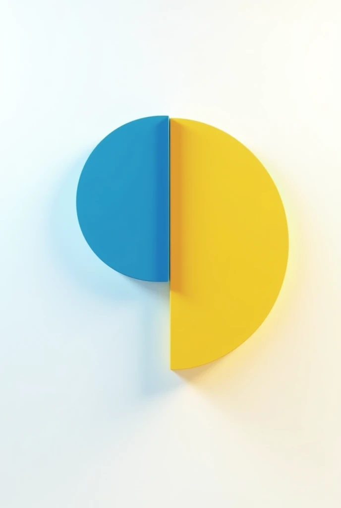 a simple math fraction one over two circle shape.