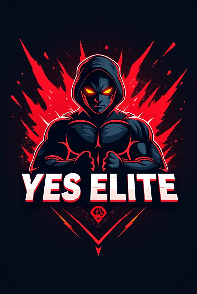 eSports Logo with name yes elite red