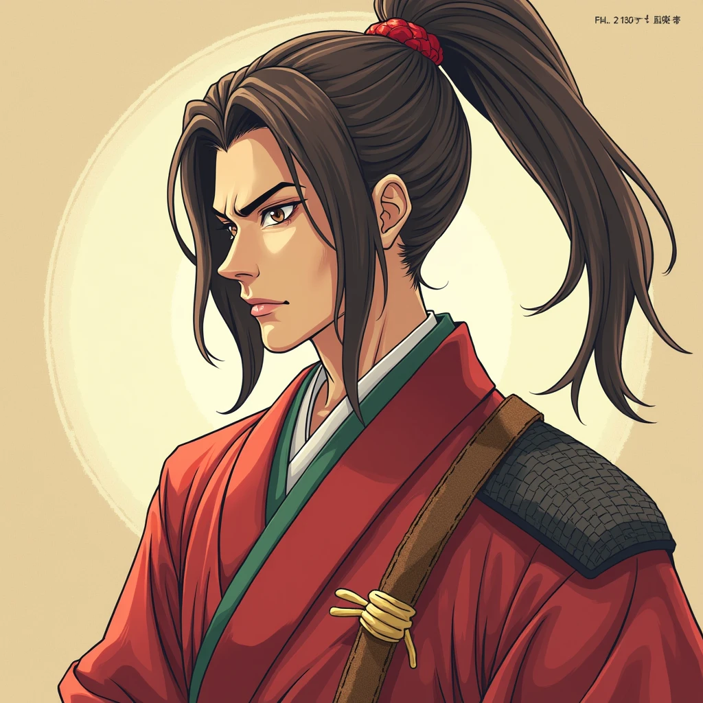 Anime-style Hideyoshi Toyotomi
