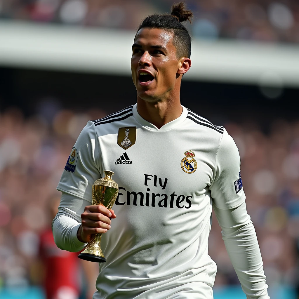 Show me ronaldo wining the super cup in real madrid