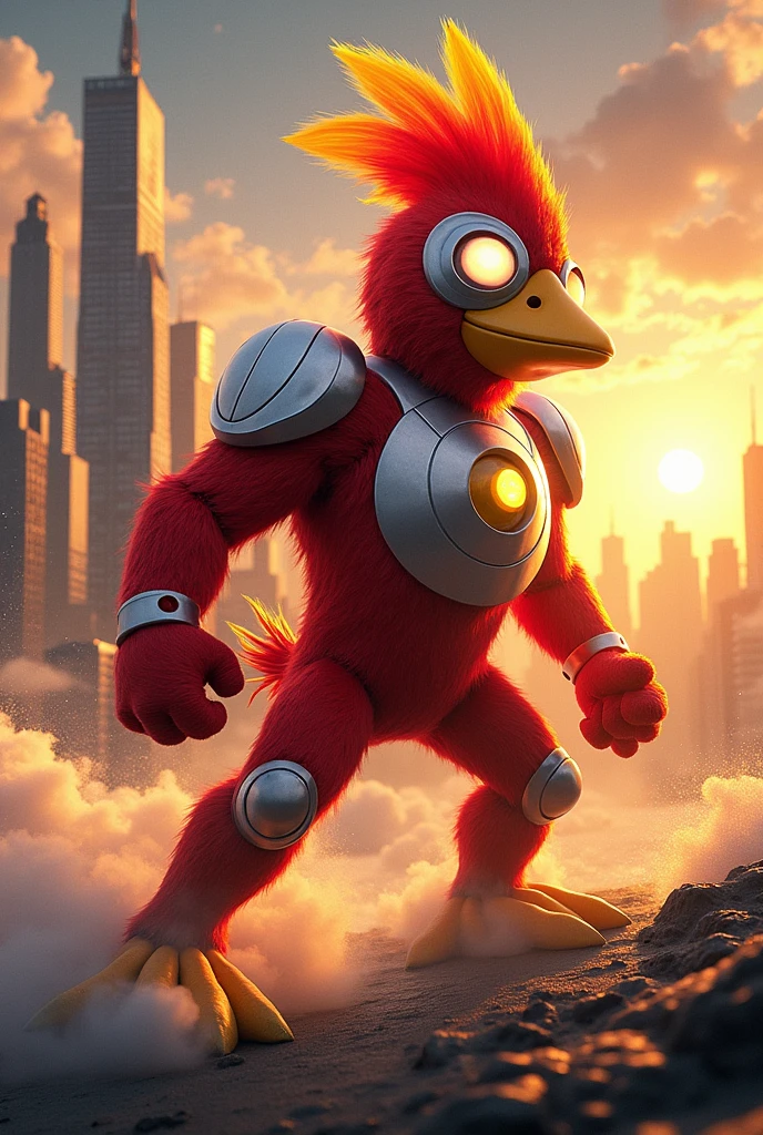 Ultraman have anggry bird fusion, duck