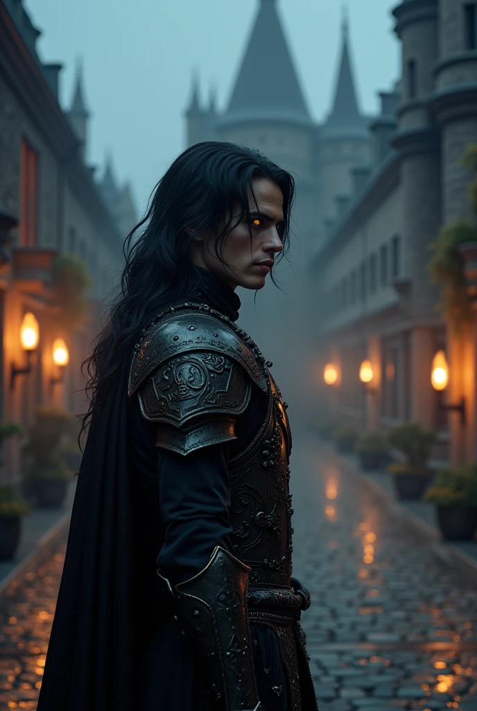 A heartless prince with black hair and gold eyes