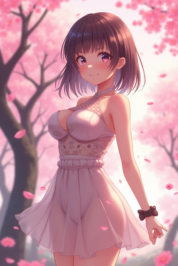 Anime Girl Small nipples Large Breasts Expose
