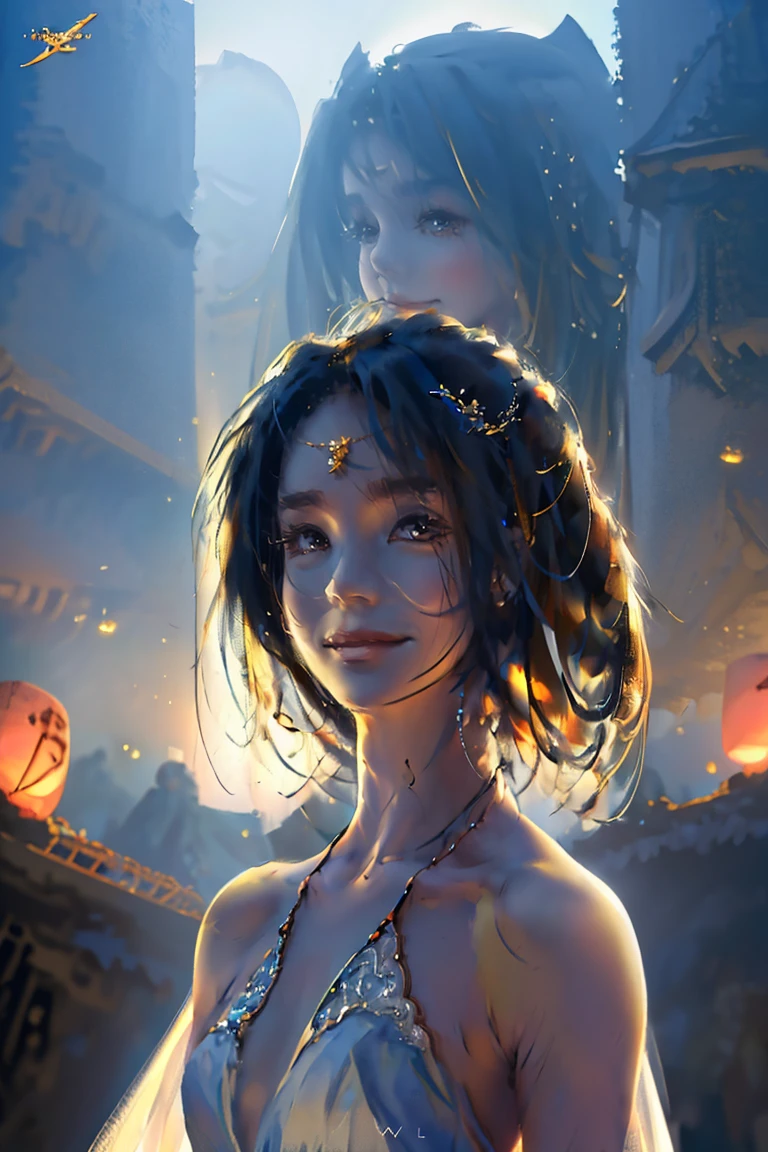(practical, Photorealistic:1.37), (masterpiece, Highest quality:1.2), (Ultra-high resolution:1.2), (Original photo:1.2), (Clear focus:1.3), (Face Focus:1.2), (Highly detailed CG Unity 8k wallpaper:1.2), (Beautiful Skin: 1.2), (Pale skin:1.3), (Super sharp focus: 1.5), (Super sharp focus:1.5), (Beautiful and clean face:1.3), (Very Detailed Background, Detailed Background:1.3), bokeh, Depth of written boundary, rest, Image of a Very Cute and Beautiful Japanese Woman, (bride), business suit, (22 years old:1.1), Smiling girl portrait, Full body image, from the front, Symmetrical Configuration, (Studio Lighting:1.3), (Cinema Lighting:1.3), (Rear window lighting is backlit:1.3), (surface light:1.3), Light Enveloping Her Entire Body, Looking straight at you, Persistence, Sexy model posing, rest, (Chestnut Half-Hair:1.2), Dark brown eyes, Beautiful Eyes, Princess Eyes, Mahogany Hair, A single hair, bangs, slim, Abdominal muscles, (Huge breasts;1.35), (Willow West:1.15), (Details of a beautiful girl:1.4), (Pure White Elegant and Gorgeous Lace Silk Wedding Dress:1.3), (baliOcean view背景:1.2), (smile, happiness:1.3), ((Perfect female body)), (Upper body image:1.3), Encircling the head, Perfect Dramatic, Volumetric lighting, Professional majestic oil painting, Glowing Skin, CT Anatomy, Perfect Proportions, 8.Five Really Small, Face Focus, Ultra practical Photo, Extremely clear images, Ultra-high definition images, bali, Ocean view, Beach, external, ((walking Beach:1.2)),