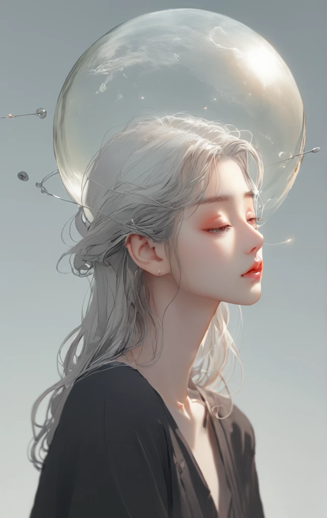 I was born to fall in love
You know, We're all alone
Hold your dreams it never ends
Naked eyes in the sky、Special shaped head、Planet Head,