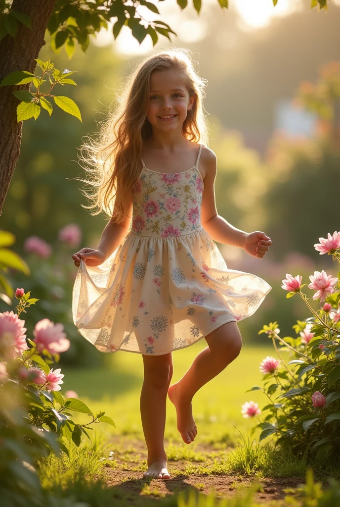 a girl, naturally beautiful, in short dress, in a four-legged position using a tight calcine