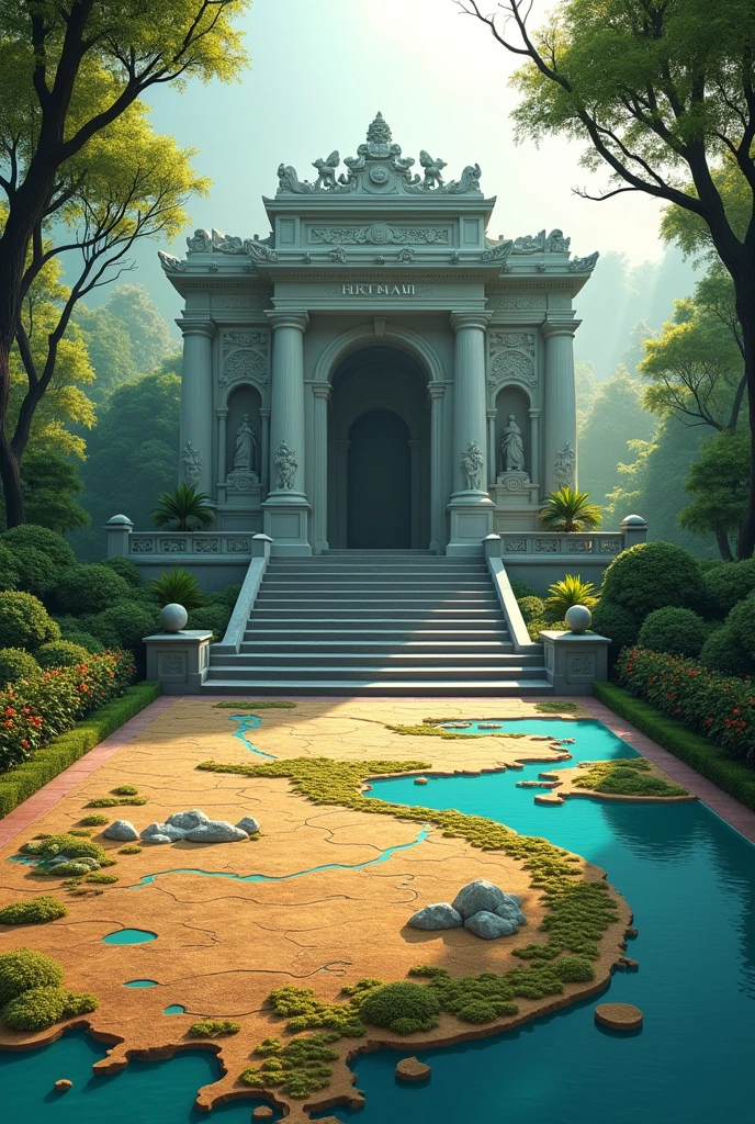 mausoleum and the image of the Vietnamese fatherland, map of Vietnam