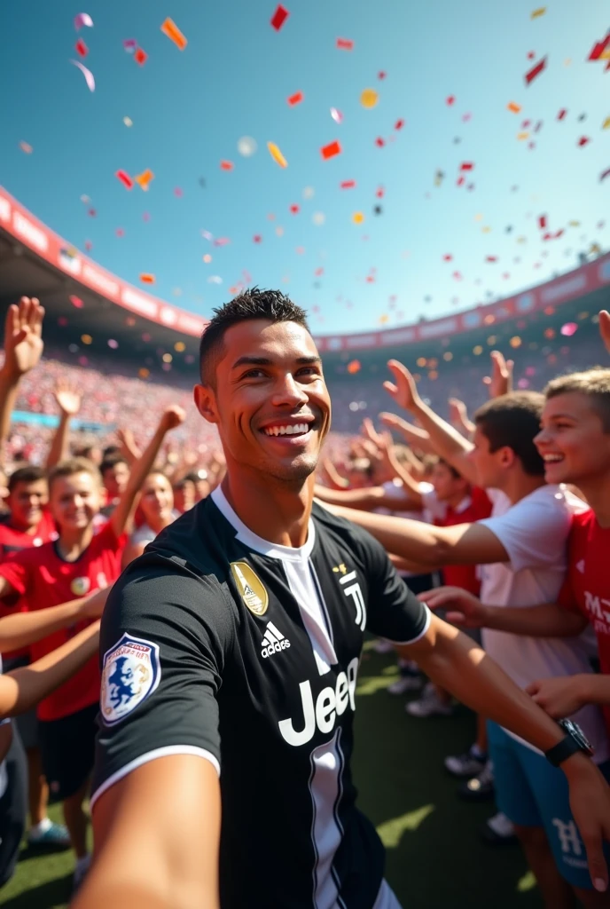 Show me Ronaldo playing with fans