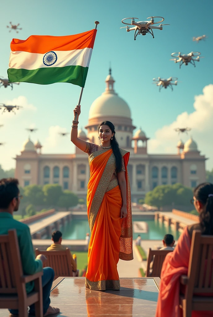 Future trends in constitutional amendments  india with flag and little future make it real  future india 