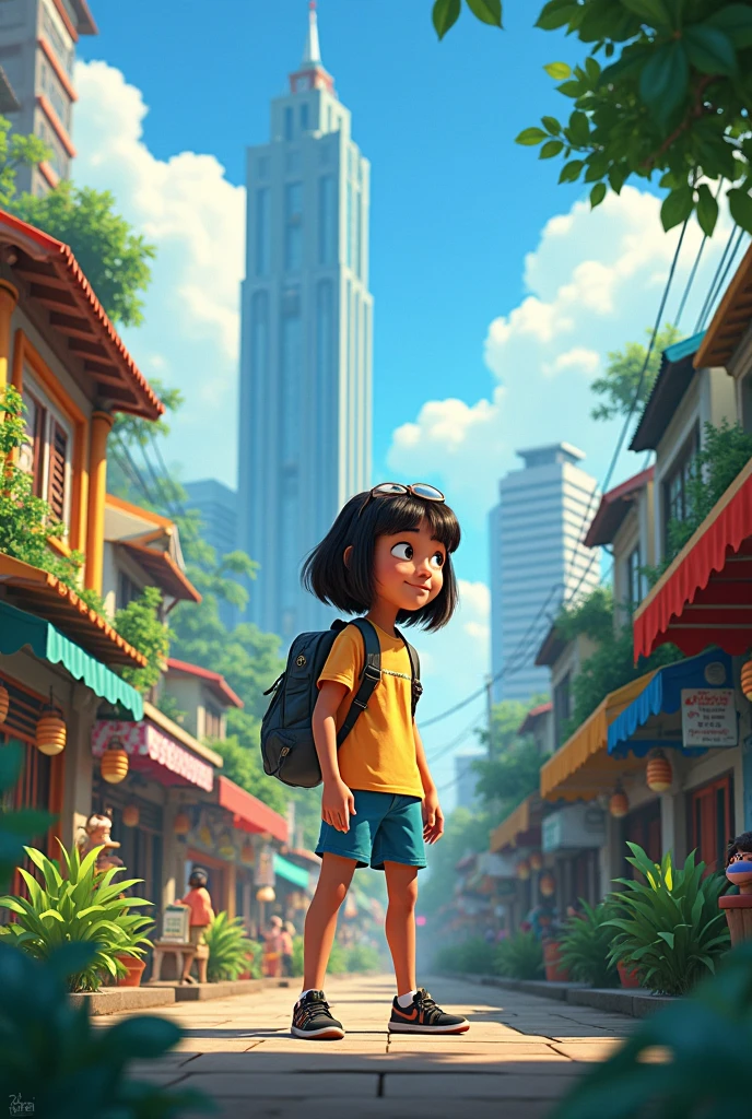 Make a movie called Jakarta, by Disney Pixar, and the picture is also about Jakarta