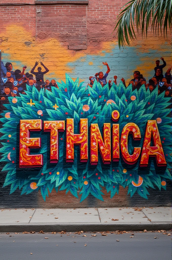 Graffiti of the word ethnica