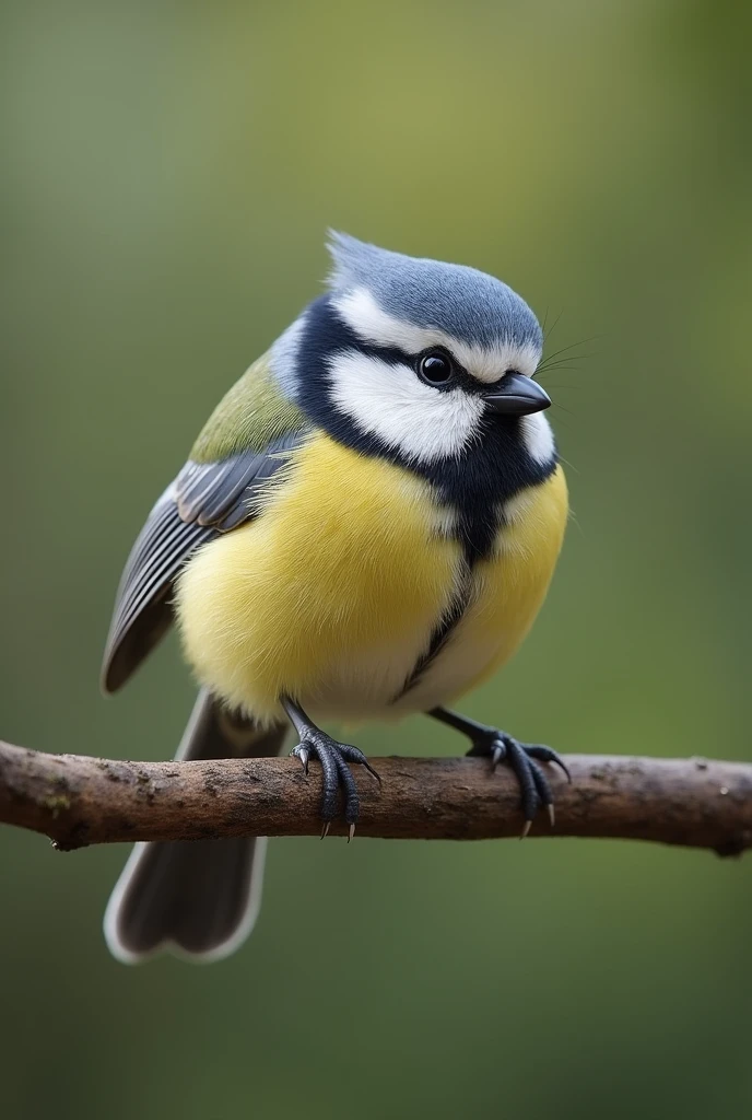 An adorable and determined anthropomorphic Japanese long-tailed tit, He is watching the viewer、The long-tailed tit&#39;s fur is fluffy and well-groomed., Add an engaging element to your intense training sessions. 8k resolution,
