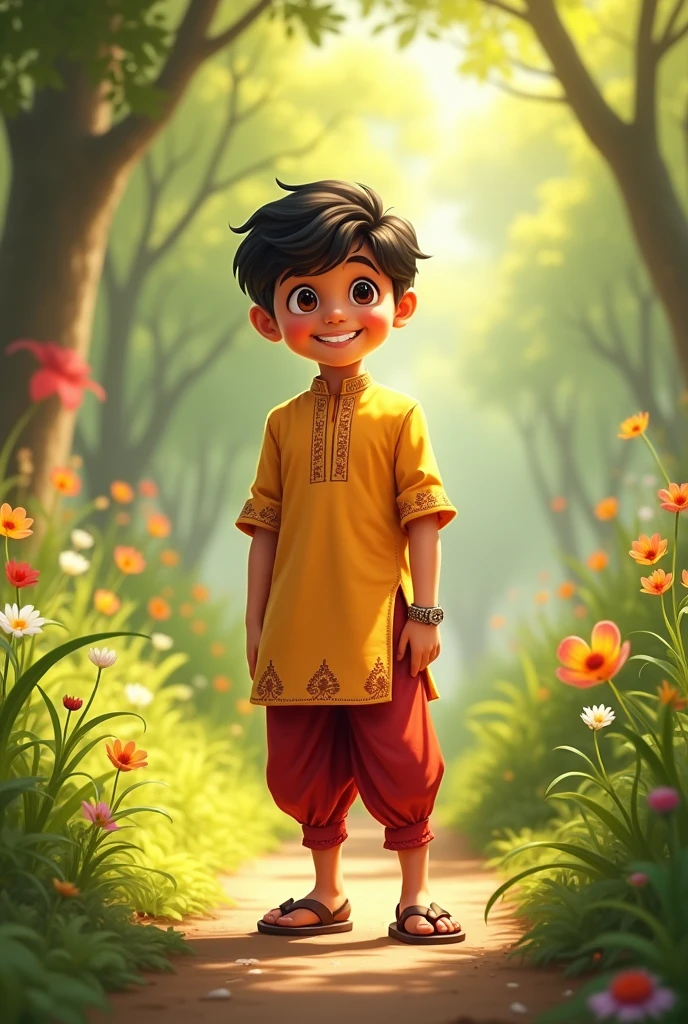    अर्जुन ने कहा, "नमस्ते दादा, मैं अर्जुन हूँ।