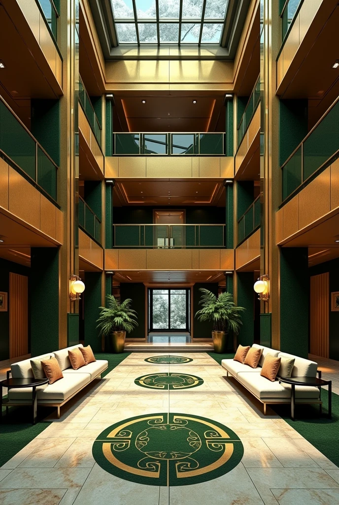 A floor plan that inspired by the song art deco