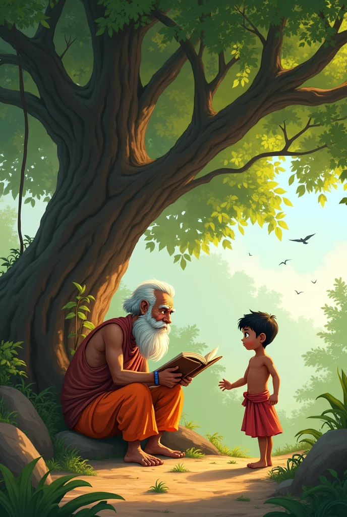 पूछोअर्जुन रोज शंकर दादा के पास जाता और उनसे कहानियाँ सुनता, उनसे बातें करता, और कभी-कभी उनके साथ काम करता।