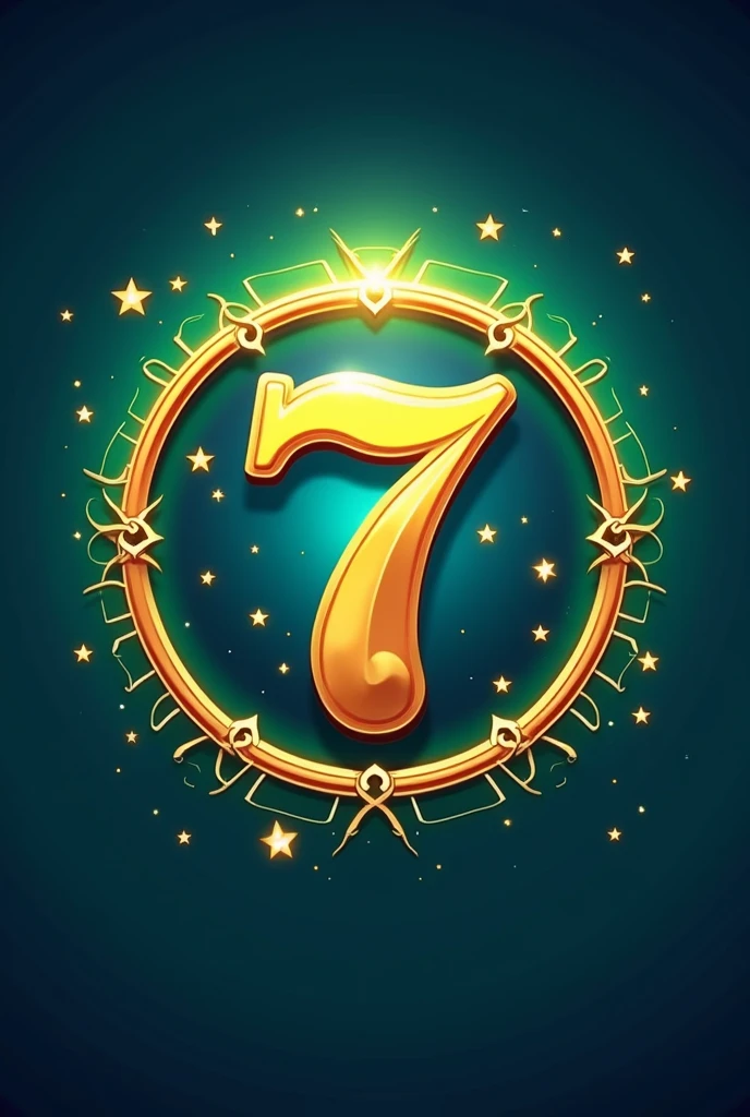 LOTTERY 7 CIRCLE FRAME LOGO