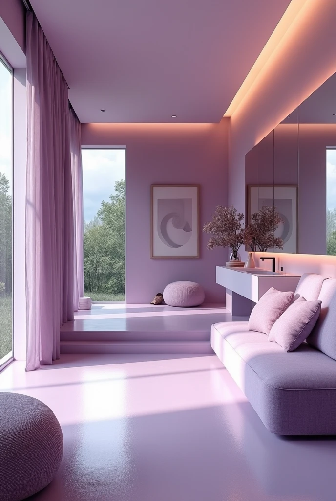 pastel tones，Light style，cozy calm，nature，warm and comfortable，garden，Beauty