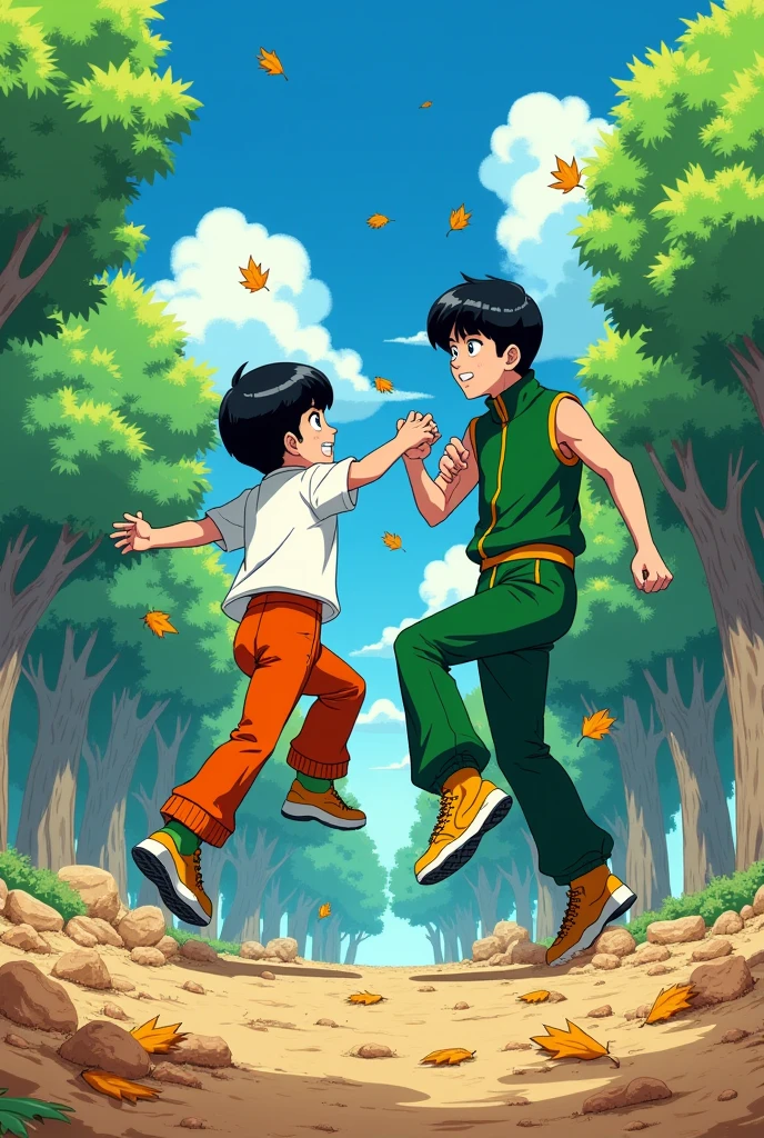 Might guy and rock lee