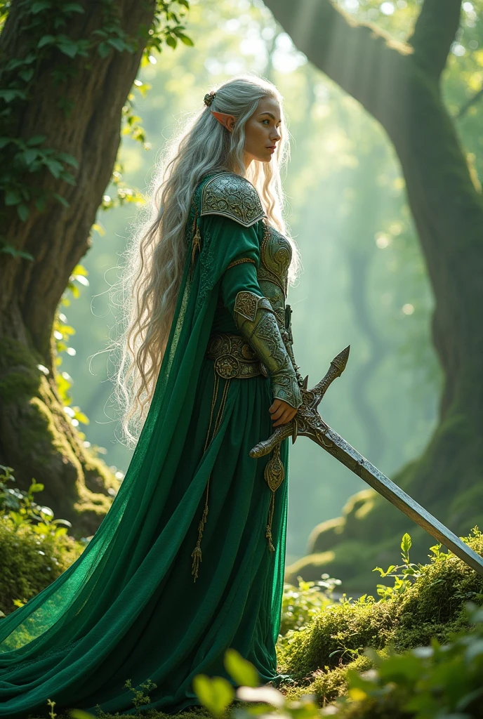 elfe warrior with sword