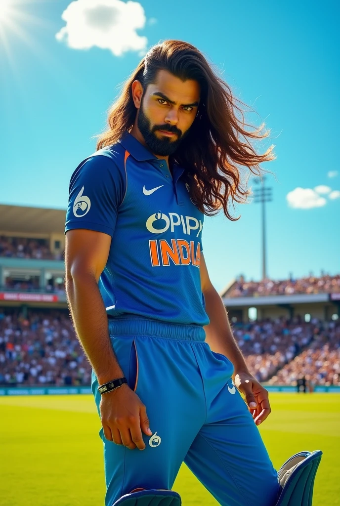 Virat kohli long hair