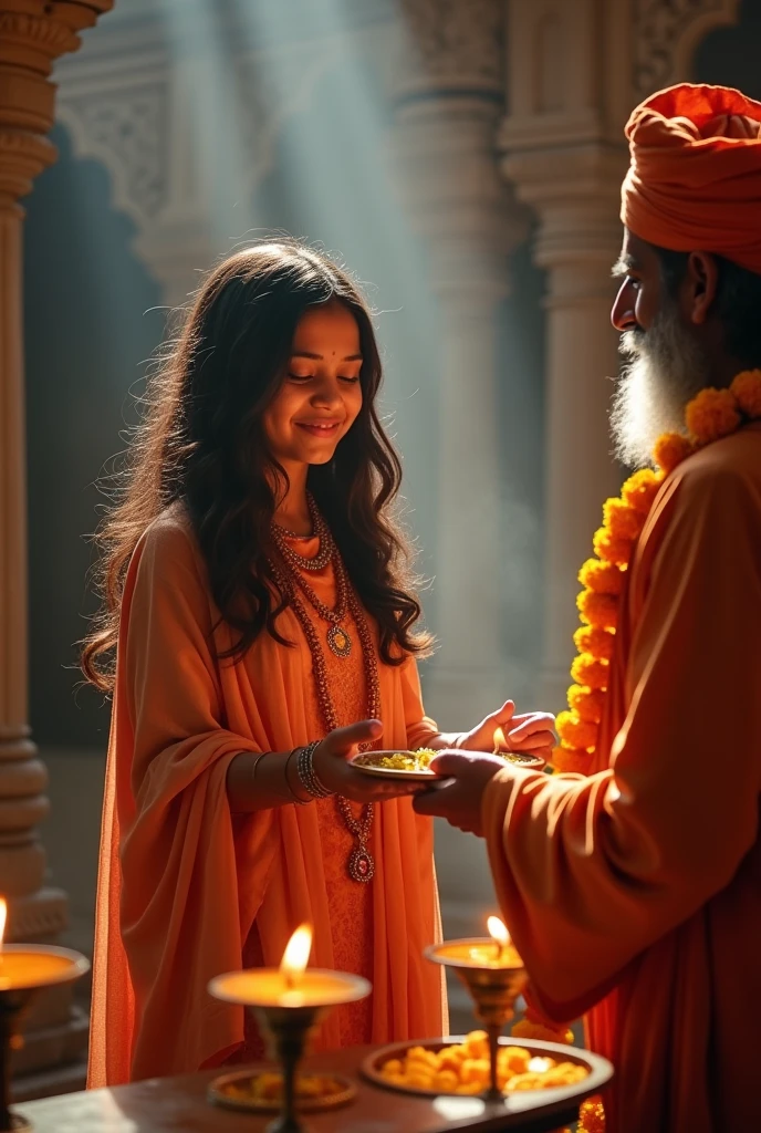 girl where attractive close smiley good figure The girl took the prasad in the temple and touched the feet of the Pandit and said, Baba, tell me something of knowledge.
